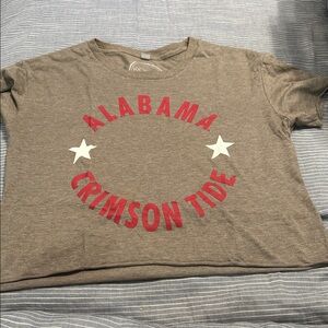 Alabama Crimson Tide Women's Crop Top - Gray